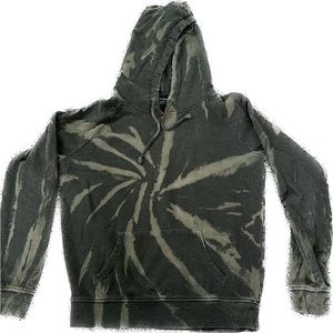 Zine Olive Green Tie Dye Hoodie Medium